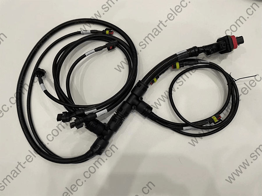 Excavator wiring harness 