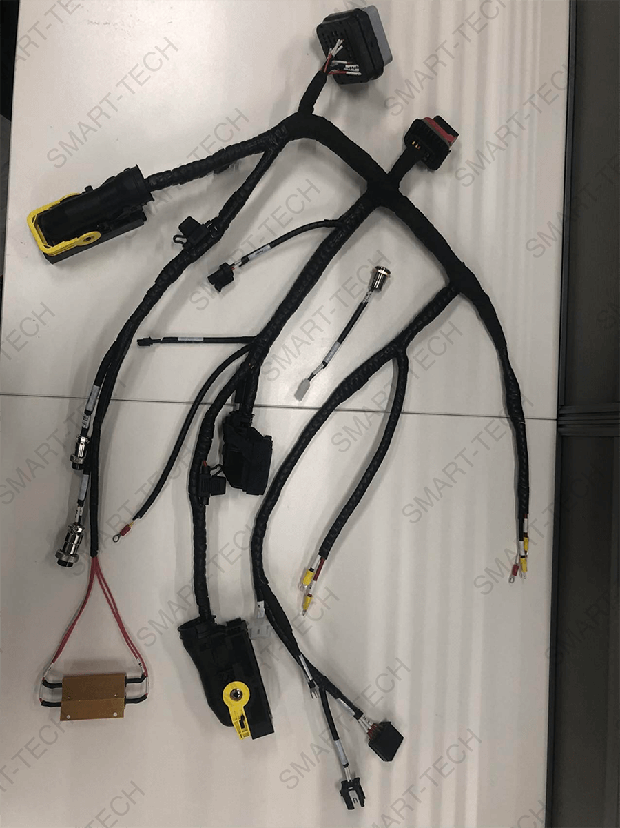 Excavator wiring harness