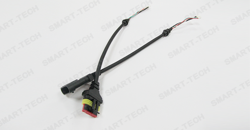 Car battery wiring harness